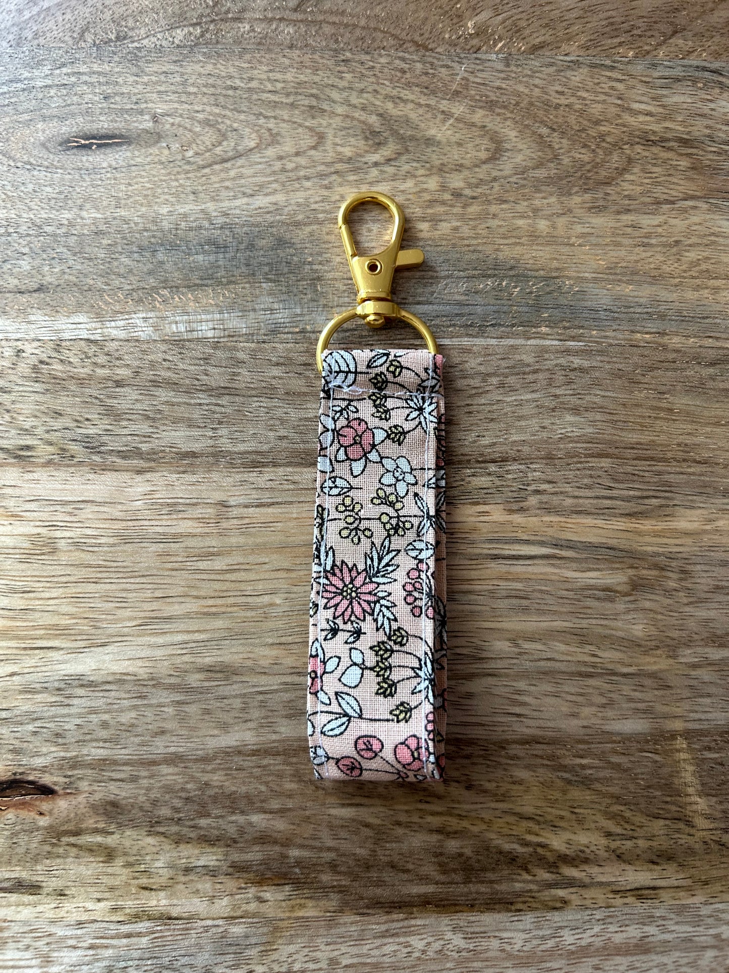 Porte clé Flowers rose