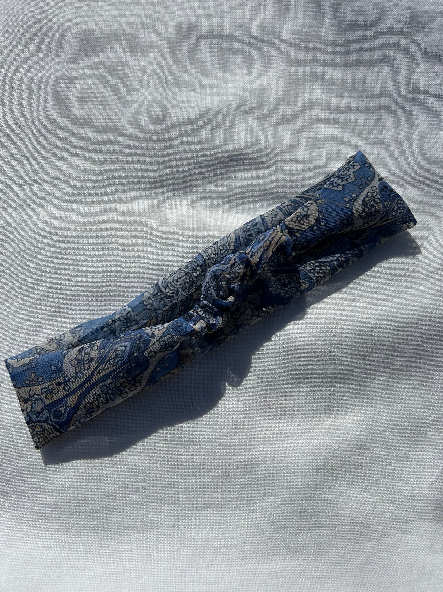 Bandeau bohème bleu