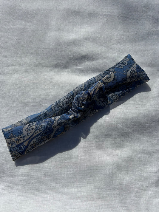 Bandeau bohème bleu