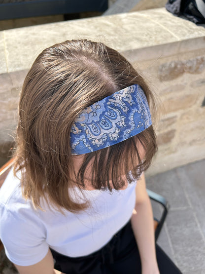 Bandeau bohème bleu